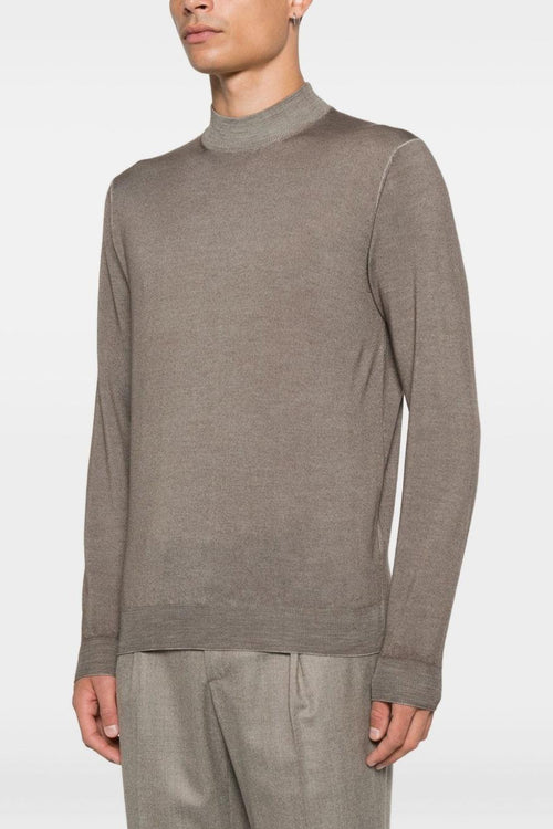 Maglia Uomo Marrone Lupetto