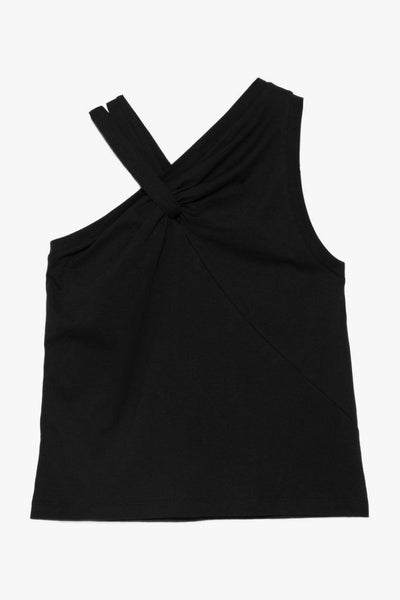 Canotta Monospalla Donna Nero