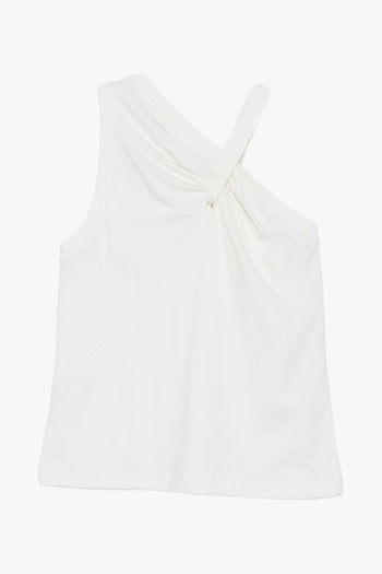 Canotta Monospalla Donna Bianco - 2
