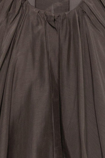Top Rouches Donna Marrone - 3
