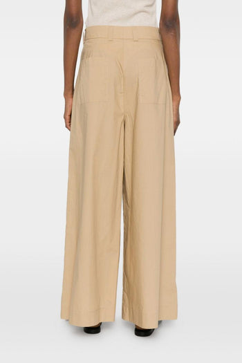 Pantalone Palazzo Donna Beige - 3