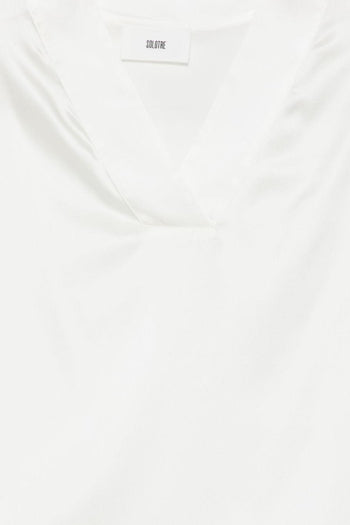 Top Scollo a V Donna Bianco - 3