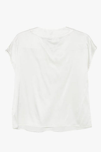 Top Scollo a V Donna Bianco - 2