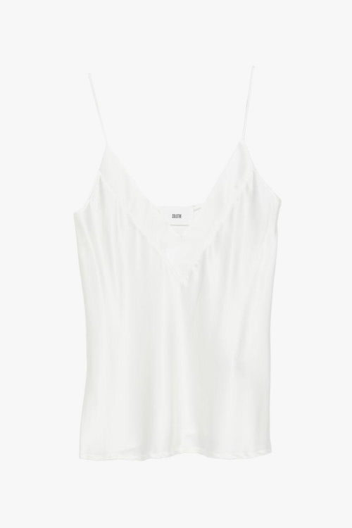 Top Spalline Sottili Donna Bianco