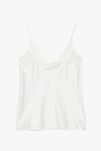 Top Spalline Sottili Donna Bianco - 2