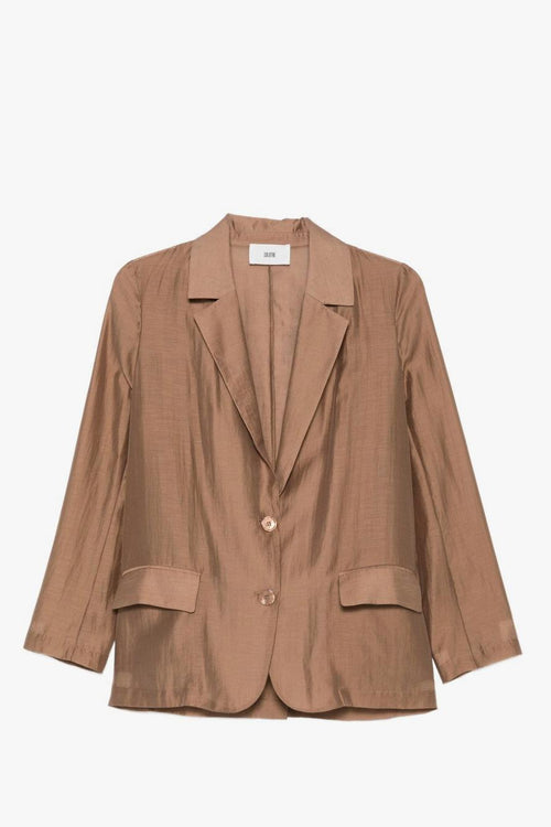 Giacca Monopetto Donna Marrone