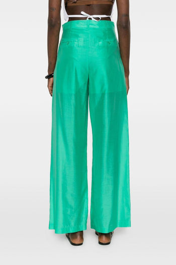 Pantalone Palazzo Donna Verde - 3