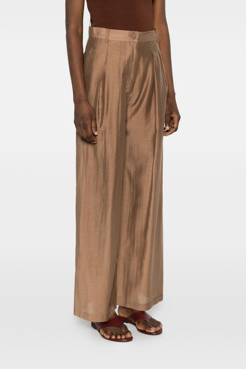 Pantalone Ampio Donna Marrone