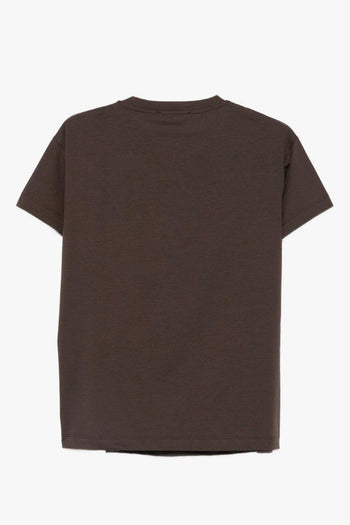 T-Shirt Girocollo Donna Marrone - 2