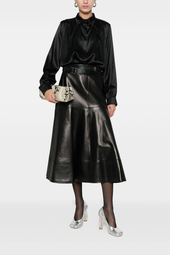 Camicia Nero Donna Raso - 2