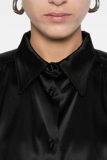 Camicia Nero Donna Raso - 5