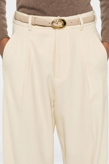 Pantalone Giallo Donna Piega - 3