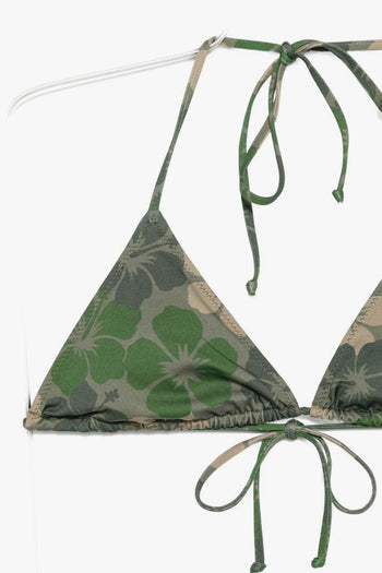 Saint Barth Bikini Hibiscus Camo 52 Donna - 3