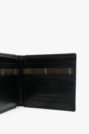 Portafogli Portacarte Nero Uomo Set Tartan - 2