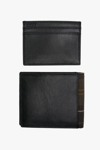 Portafogli Portacarte Nero Uomo Set Tartan - 3