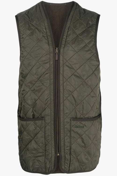 Gilet Verde Uomo Trapuntato