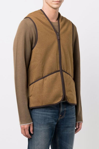 Gilet Marrone Uomo Warm Pile