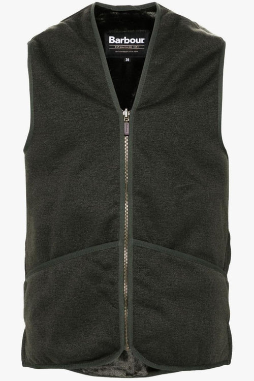 Gilet Verde Uomo con Zip