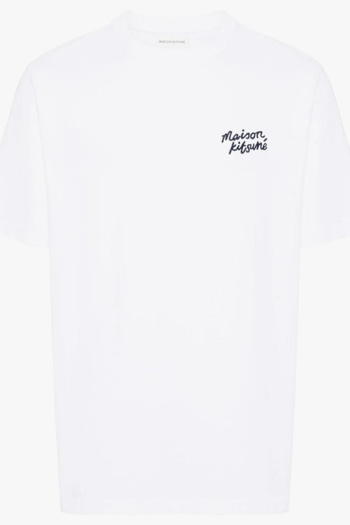 T-shirt Bianco Uomo Logo Firma