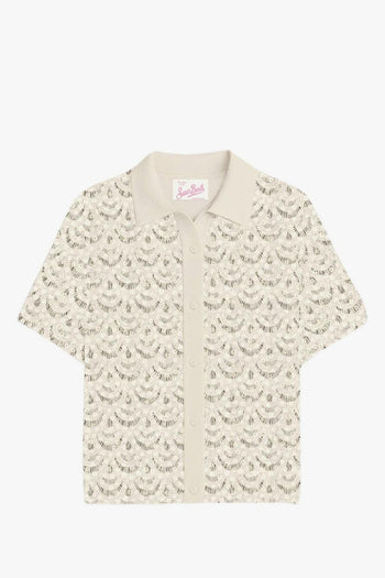 Saint Barth Polo Crochet Paill.10 Donna - 2
