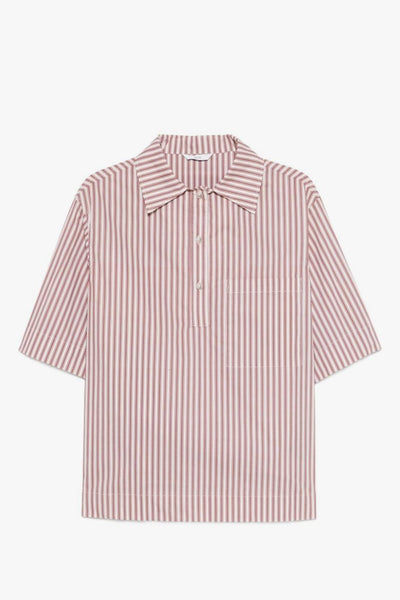 Camicia Montursi Uomo Beige-Rosso