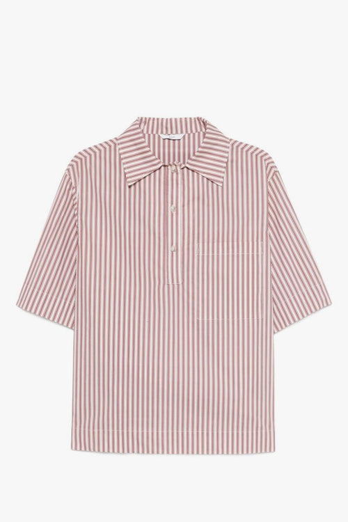Camicia Montursi Uomo Beige-Rosso