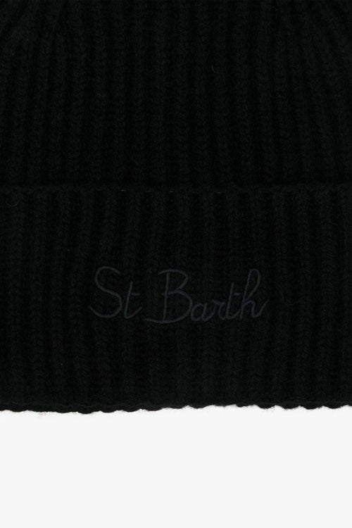 Saint Barth Cappellino Nero Donna Moss Ricamo Logo - 2