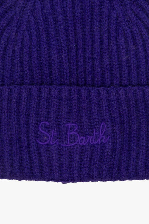 Saint Barth Cappellino Viola Donna Moss Ricamo Logo - 2