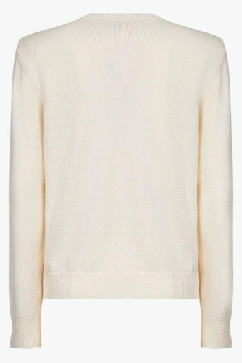 Saint Barth Maglia Avorio Donna Fatemi Santa - 2