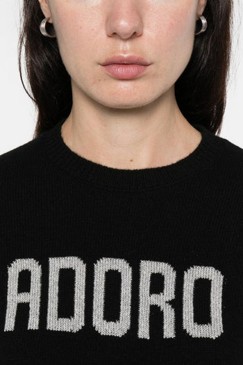Saint Barth Maglia Nero Donna Adoro - 2
