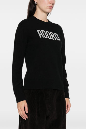 Saint Barth Maglia Nero Donna Adoro - 4