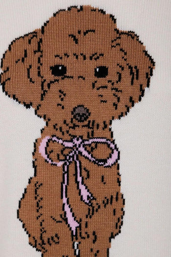 Saint Barth Maglia Bianco Donna Barboncino - 3