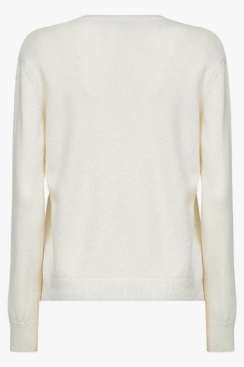 Saint Barth Maglia Bianco Donna Vacanze di Natale - 2