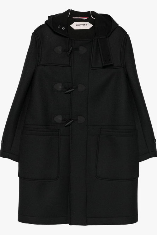 New York Cappotto Nero Uomo
