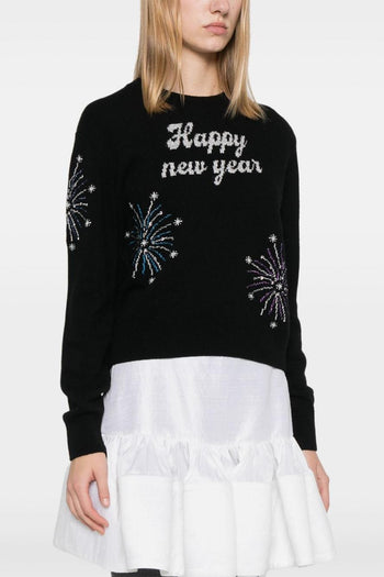 Saint Barth Maglia Donna Happy New Year - 3