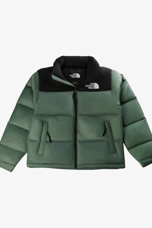 Retro Nuptse 1996 Uomo Giubbotto Verde