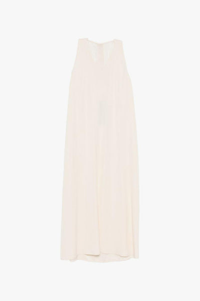Abito Scollo a V Donna Beige