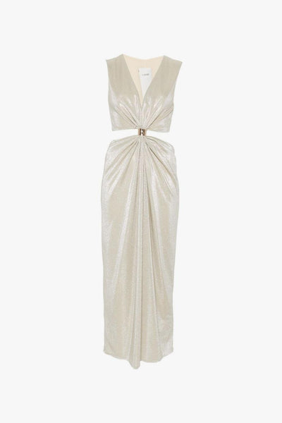 Abito Cut Out Donna Platino