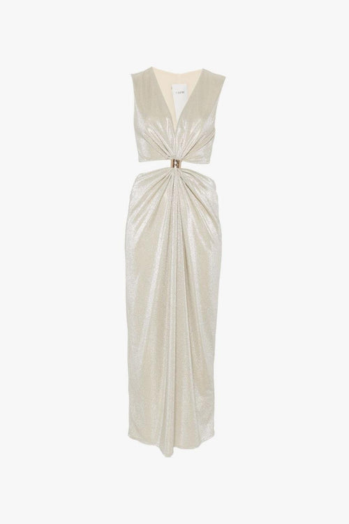 Abito Cut Out Donna Platino