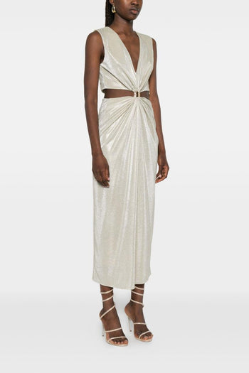 Abito Cut Out Donna Platino - 4
