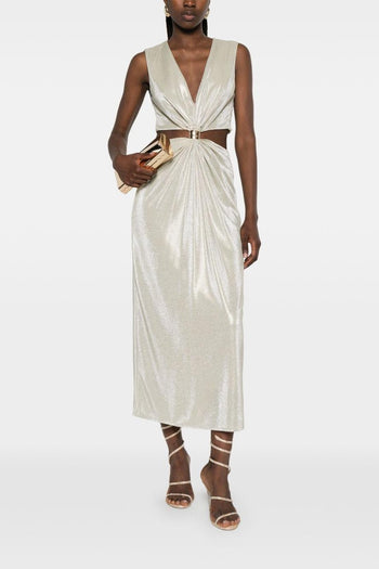Abito Cut Out Donna Platino - 5