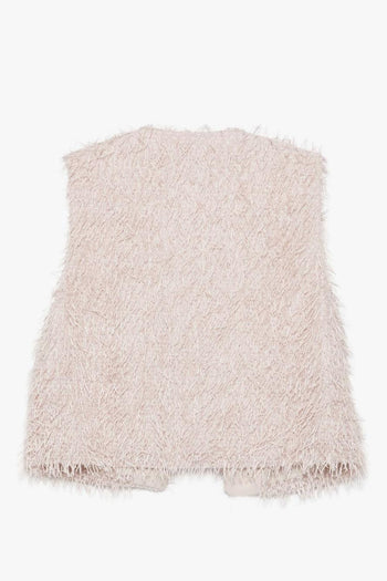 Gilet con Frange Donna Rosa - 2