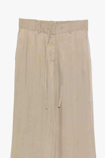 Pantaloni Ampi Donna Beige - 2