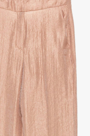 Pantaloni Effetto Stropicciato Donna Rosa - 2