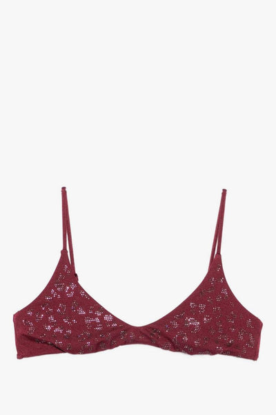 Saint Barth Bralette Paloma Donna Bordeaux