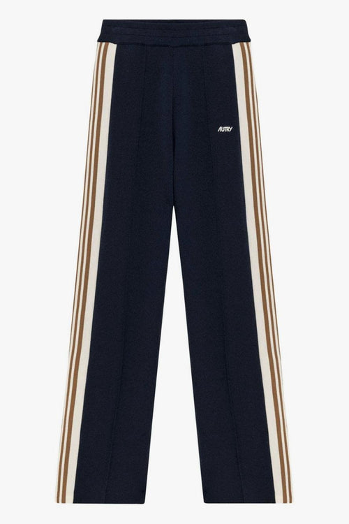 Pantalone Blu Uomo Bande Laterali