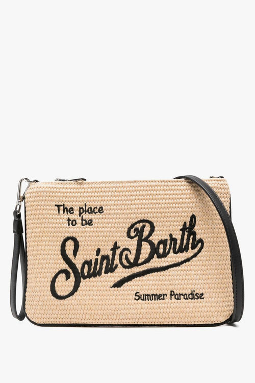 Saint Barth Parisienne Donna Borsa Beige-Nero