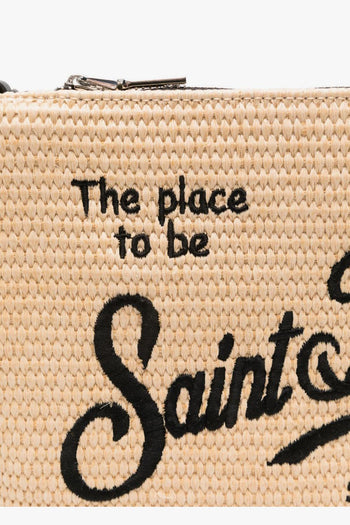 Saint Barth Parisienne Donna Borsa Beige-Nero - 3