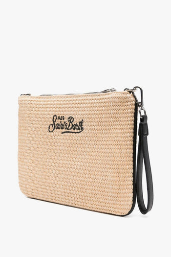 Saint Barth Parisienne Donna Borsa Beige-Nero - 5
