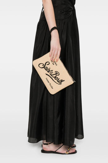 Saint Barth Parisienne Donna Borsa Beige-Nero - 2